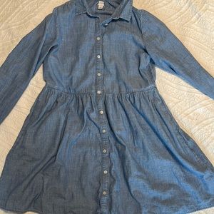 J.Crew size 8 denim button down dress